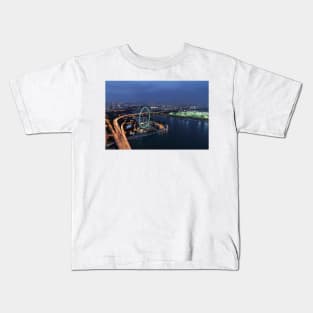 Singapore Flyer - View from SkyPark at Night Kids T-Shirt